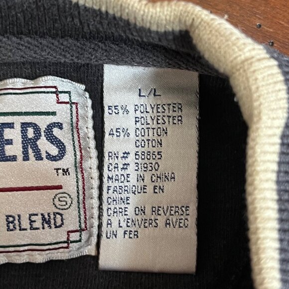 Danaggers Vtg 90's St. Moritz Switzerland Embroidered Sweatshirt Dark Gray Large - Picture 8 of 10